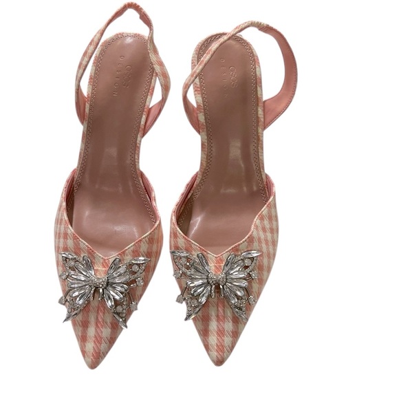 ASOS Santana Butterfly Pink Slingback Heels - Picture 2 of 5